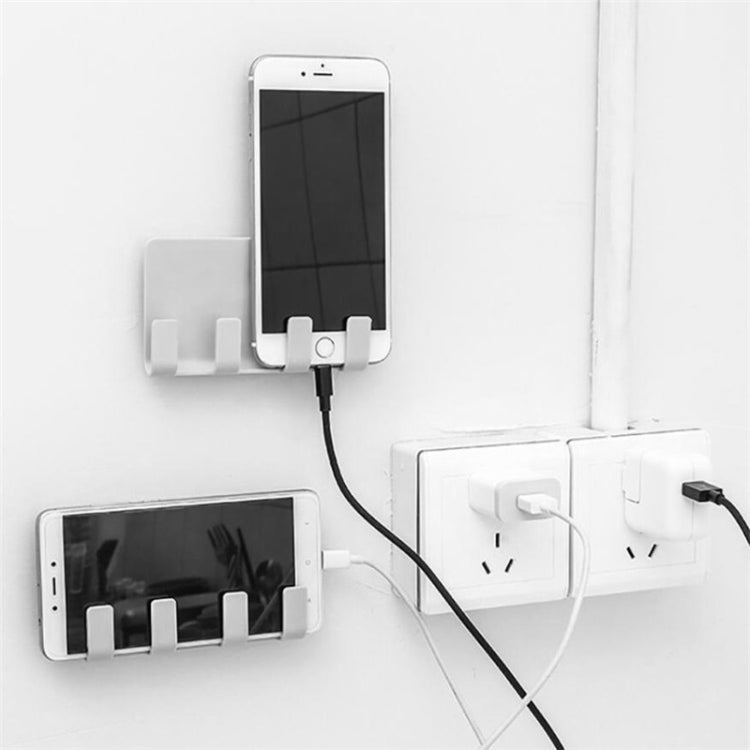 Support mural pratique pour téléphone portable avec adhésif puissant et crochets