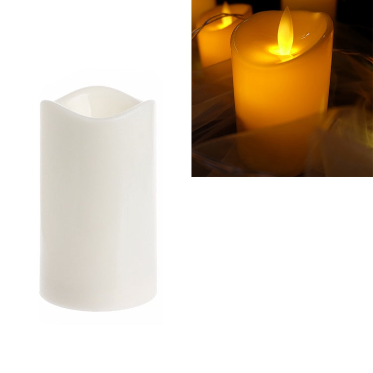 Bougie électronique LED cylindrique de simulation, pour mariage, 15x7.5cm, 10x7.5cm, 7.5x7.5cm, 7.5x7.5cm avec télécommande, 10x7.5cm avec télécommande, 15x7.5cm avec télécommande