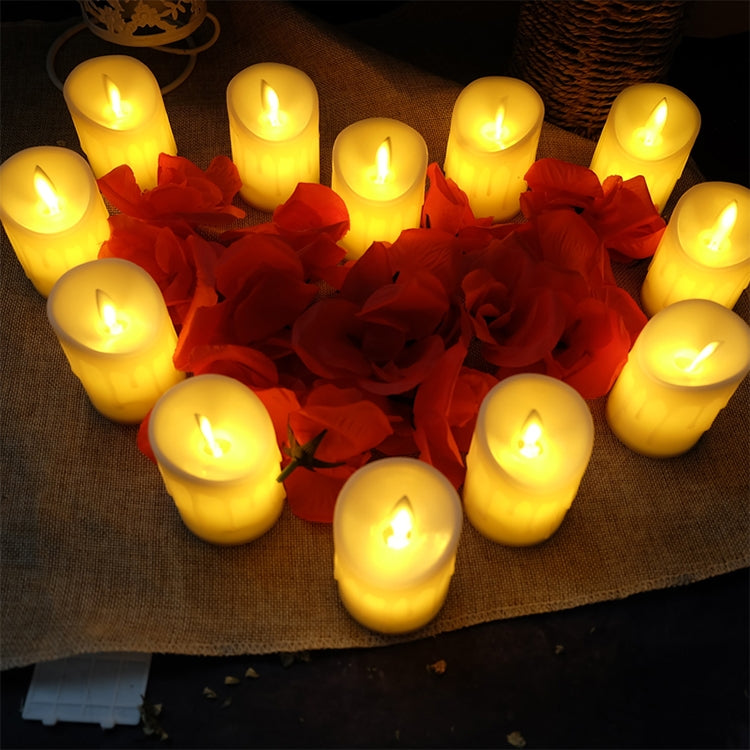Bougie électronique LED cylindrique de simulation, pour mariage, 15x7.5cm, 10x7.5cm, 7.5x7.5cm, 7.5x7.5cm avec télécommande, 10x7.5cm avec télécommande, 15x7.5cm avec télécommande