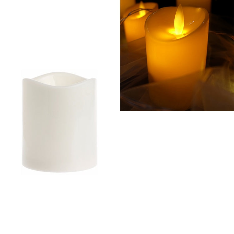 Bougie électronique LED cylindrique de simulation, pour mariage, 15x7.5cm, 10x7.5cm, 7.5x7.5cm, 7.5x7.5cm avec télécommande, 10x7.5cm avec télécommande, 15x7.5cm avec télécommande