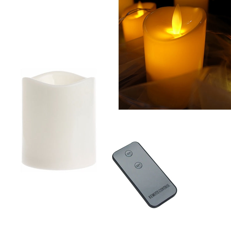 Bougie électronique LED cylindrique de simulation, pour mariage, 15x7.5cm, 10x7.5cm, 7.5x7.5cm, 7.5x7.5cm avec télécommande, 10x7.5cm avec télécommande, 15x7.5cm avec télécommande