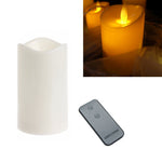 Bougie électronique LED cylindrique de simulation, pour mariage, 15x7.5cm, 10x7.5cm, 7.5x7.5cm, 7.5x7.5cm avec télécommande, 10x7.5cm avec télécommande, 15x7.5cm avec télécommande