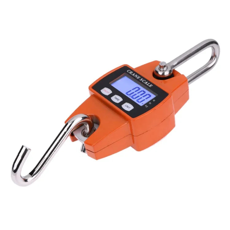 Balance électronique de poche LCD portable à crochet en acier inoxydable de 300 kg x 100 g, 300 kg x 100 g