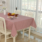 Nappe de table en coton décorative, 110x140cm, 90x90cm, 120x160cm, 120x120cm