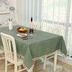 Nappe de table en coton décorative, 110x140cm, 90x90cm, 120x160cm, 120x120cm