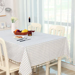 Nappe de table en coton décorative, 110x140cm, 90x90cm, 120x160cm, 120x120cm