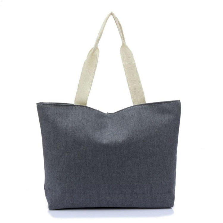 Sac à bandoulière grande capacité en toile à rayures contrastées, sac à main vert, sac de shopping