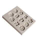 Moule en silicone pour gâteau en pâte à sucre, moule à chocolat, décoration de pâtisserie DIY Fleur trompette Fleur de soleil, Forme Fleur de soleil (Rose), Forme Fleur de soleil (Gris)
