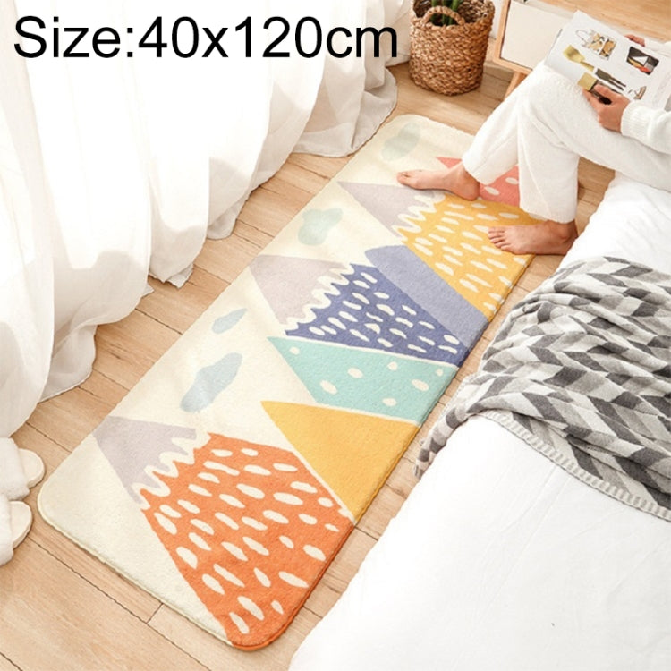 Tapis antidérapant en imitation cachemire d'agneau pour canapé, chambre à coucher ou chevet, motif dessin animé, 40×120 cm, 60×160 cm, 60×180 cm