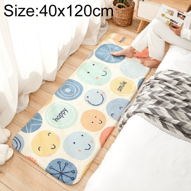Tapis antidérapant en imitation cachemire d'agneau pour canapé, chambre à coucher ou chevet, motif dessin animé, 40×120 cm, 60×160 cm, 60×180 cm