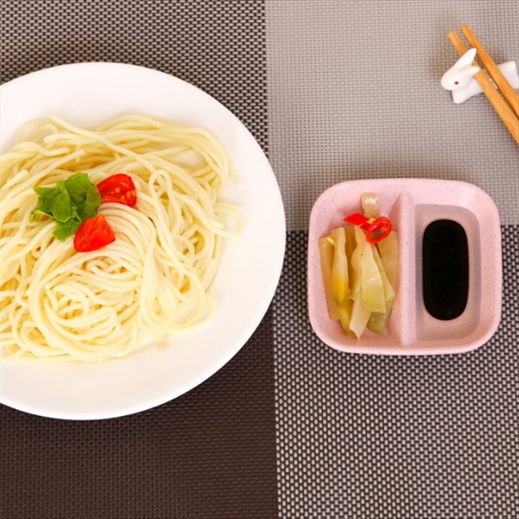 10pcs Accessoires de Cuisine 2 en 1 Plats d'Assaisonnement et Sauce Bol à Salade en Paille de Blé