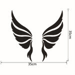 Autocollants Muraux Décoratifs en Cristal en Trois Dimensions Ailes d'Ange Miroir Décoratif de Chambre