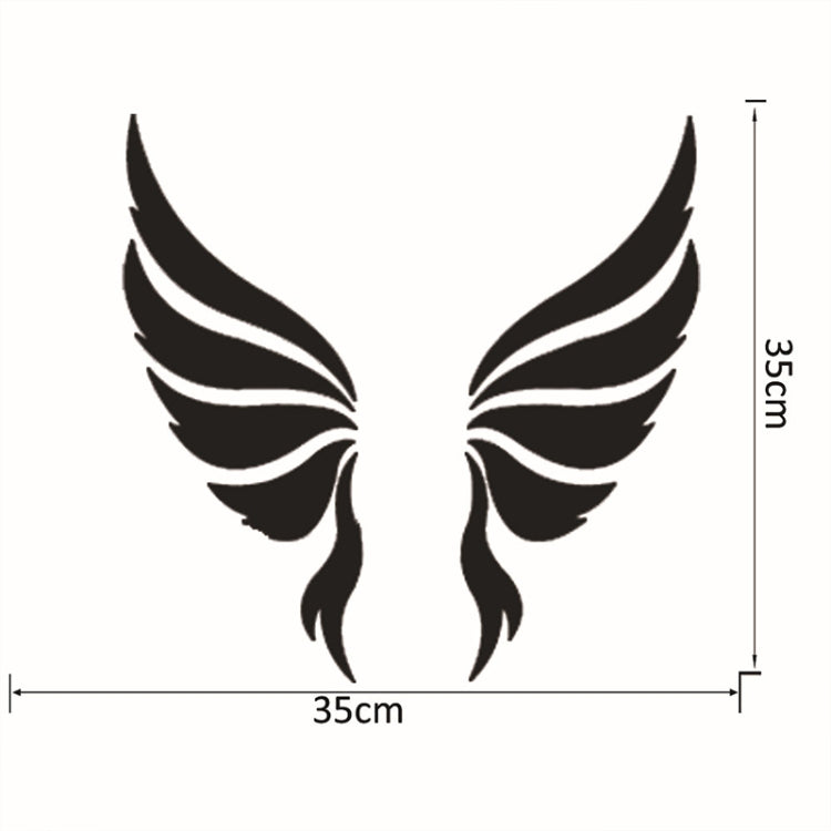 Autocollants Muraux Décoratifs en Cristal en Trois Dimensions Ailes d'Ange Miroir Décoratif de Chambre
