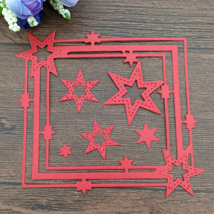 Matrices de découpe Pentagramme Bordure pour Scrapbook Matériel DIY, Forme Bordure Pentagramme