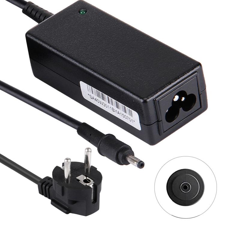 Adaptateur secteur 40W 19V 2,1A pour Samsung AD-4019W / AA-PA2N40L / BA44-00278A / NP900X1A / NP900X1B, port : 3,0x1,1 mm, prise EU