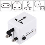 Adaptateur universel de voyage dissimulable avec ports USB doubles intégrés pour chargeur US, UK, AU, EU