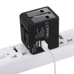Chargeur Adaptateur Prise Double USB 5V 2,1A, Prise UK / EU / US / AU, 5V 2,1A