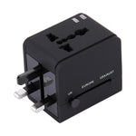 Chargeur Adaptateur Prise Double USB 5V 2,1A, Prise UK / EU / US / AU, 5V 2,1A