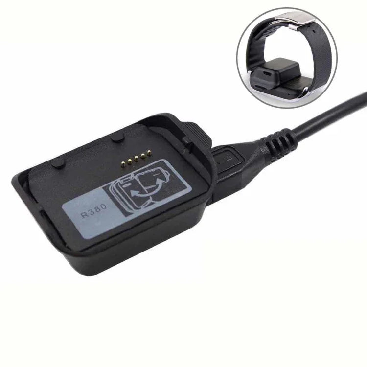 Station de charge pour Samsung Gear 2 R380 avec câble USB (noir)