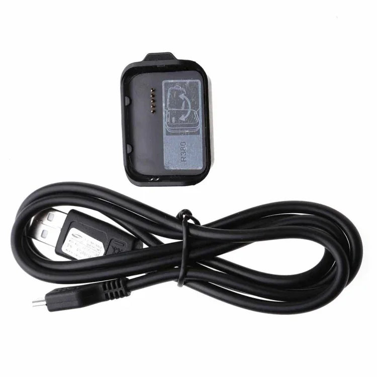 Station de charge pour Samsung Gear 2 R380 avec câble USB (noir)