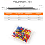50 pièces Outils de sculpture tranchants et durables 30/45/60 degrés, Outils de sculpture