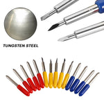 50 pièces Outils de sculpture tranchants et durables 30/45/60 degrés, Outils de sculpture