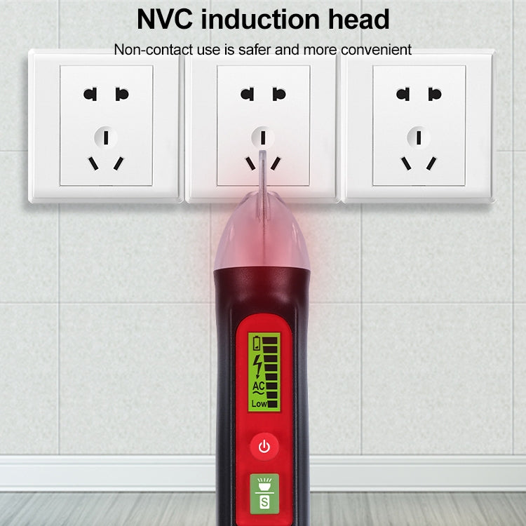 Testeur de Tension AC LED WINTACT WT3010 Stylo Détecteur Sans Contact 12-1000V, WINTACT WT3010