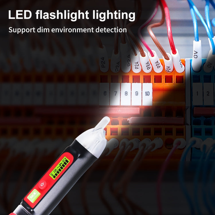 Testeur de Tension AC LED WINTACT WT3010 Stylo Détecteur Sans Contact 12-1000V, WINTACT WT3010