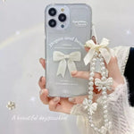 Chaîne de téléphone portable bracelet perle papillon