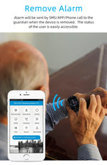 Bracelet traqueur intelligent GPS REACHFAR RF-V46-B, prend en charge SOS / Appareil photo / Gestion de la santé / 4G LTE / Pression artérielle / Fréquence cardiaque, pour l'Amérique du Nord / l'Amérique du Sud, RF-V46-B
