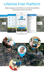Bracelet traqueur intelligent GPS REACHFAR RF-V46-B, prend en charge SOS / Appareil photo / Gestion de la santé / 4G LTE / Pression artérielle / Fréquence cardiaque, pour l'Amérique du Nord / l'Amérique du Sud, RF-V46-B