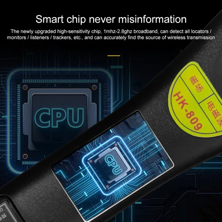 Détecteur de signaux sans fil à ondes électromagnétiques et à champ magnétique GPS haute sensibilité HK-809
