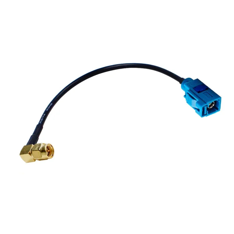 Câble RG174 adaptateur coudé SMA femelle vers Fakra Z femelle de 20 cm, SMA femelle coudé vers Fakra Z femelle