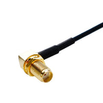 Câble RG174 adaptateur coudé SMA mâle vers Fakra Z femelle de 20 cm, coudé SMA mâle vers Fakra Z femelle