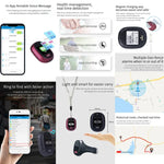 Pendentif traceur intelligent GPS REACHFAR RF-V45-B Mini Écran tactile, supporte SOS / appareil photo / gestion de la santé / 4G LTE, pour l'Amérique du Nord / l'Amérique du Sud / l'Australie, Écran tactile RF-V45-B