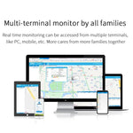 Pendentif traceur intelligent GPS REACHFAR RF-V45-B Mini Écran tactile, supporte SOS / appareil photo / gestion de la santé / 4G LTE, pour l'Amérique du Nord / l'Amérique du Sud / l'Australie, Écran tactile RF-V45-B