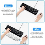 Tapis de souris avec repose-poignet en mousse à mémoire Cloud, attelle de poignet pour bureau