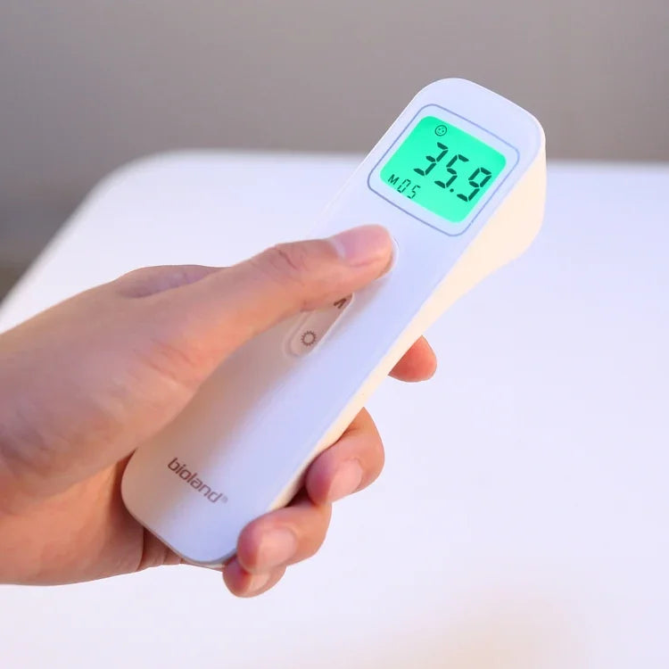 E122 Thermomètre auriculaire et frontal Thermomètre numérique infrarouge pour bébés, enfants et adultes Mesure en 1 seconde, E122