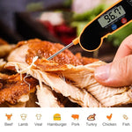 Thermomètre à sonde pliable étanche pour cuisine, cuisson, barbecue TS-BY52-Y (Jaune), TS-BY52-Y