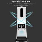 Thermomètre sans contact K9 Pro avec capteur de distance sensible à la lumière corporelle + Distributeur automatique de savon liquide sans contact 1000ml avec support de base, K9 Pro