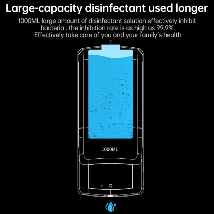 Thermomètre sans contact K9 Pro avec capteur de distance sensible à la lumière corporelle + Distributeur automatique de savon liquide sans contact 1000ml avec support de base, K9 Pro