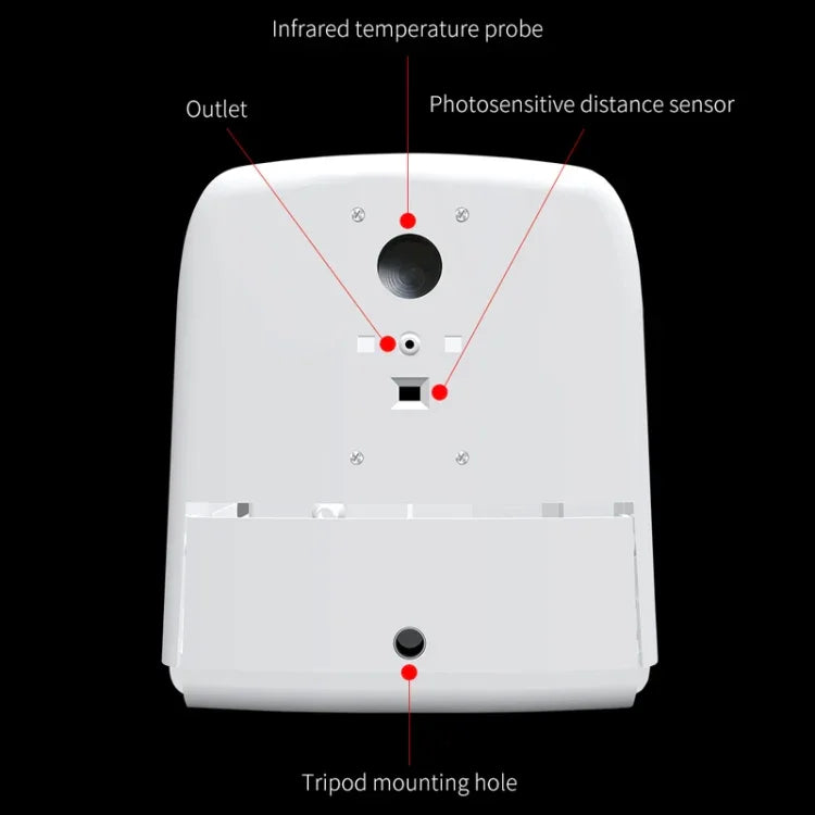 Thermomètre sans contact K9 Pro avec capteur de distance sensible à la lumière corporelle + Distributeur automatique de savon liquide sans contact 1000ml avec support de base, K9 Pro