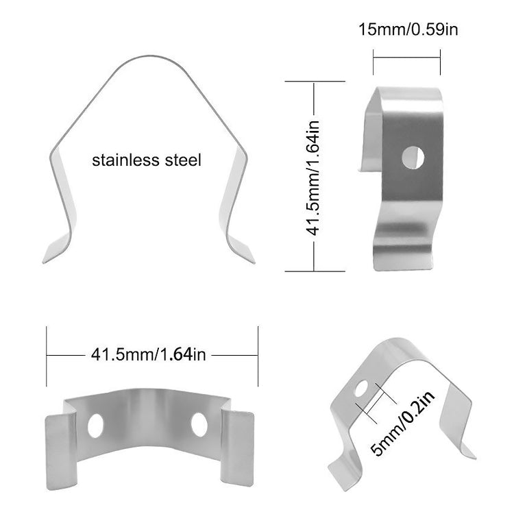 10 PCS Support de Sonde pour Barbecue Cuisine Maison, Spécification: Support de Sonde à Trou Unique, Trou Unique