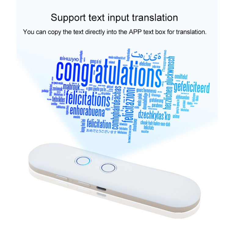 T4 Traducteur vocal intelligent portable avec IA, pour voyages d'affaires, traduction en temps réel, prend en charge 42 langues