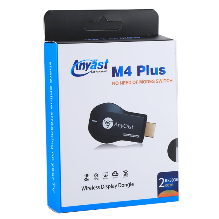 Récepteur de Dongle d'affichage WiFi sans fil M4 Plus Airplay Miracast DLNA 1080P HDMI TV Stick pour iPhone, Samsung et autres Smartphones Android, M4 Plus