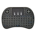 Langue prise en charge : taïwanais. Clavier sans fil rétroéclairé i8 Air Mouse avec pavé tactile pour boîtier TV Android, Smart TV, tablette PC, Xbox 360, PS3 et HTPC/IPTV (taïwanais).