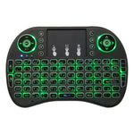 Langue prise en charge : taïwanais. Clavier sans fil rétroéclairé i8 Air Mouse avec pavé tactile pour boîtier TV Android, Smart TV, tablette PC, Xbox 360, PS3 et HTPC/IPTV (taïwanais).