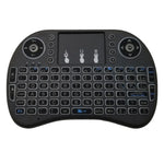 Langue prise en charge : Italie. Clavier sans fil rétroéclairé i8 Air Mouse avec pavé tactile pour boîtier TV Android, Smart TV, tablette PC, Xbox 360, PS3 et HTPC/IPTV, Italie.