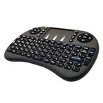 Langue prise en charge : russe. Clavier sans fil i8 Air Mouse avec pavé tactile pour boîtiers TV Android, Smart TV, tablettes PC, Xbox 360, PS3 et HTPC/IPTV.
