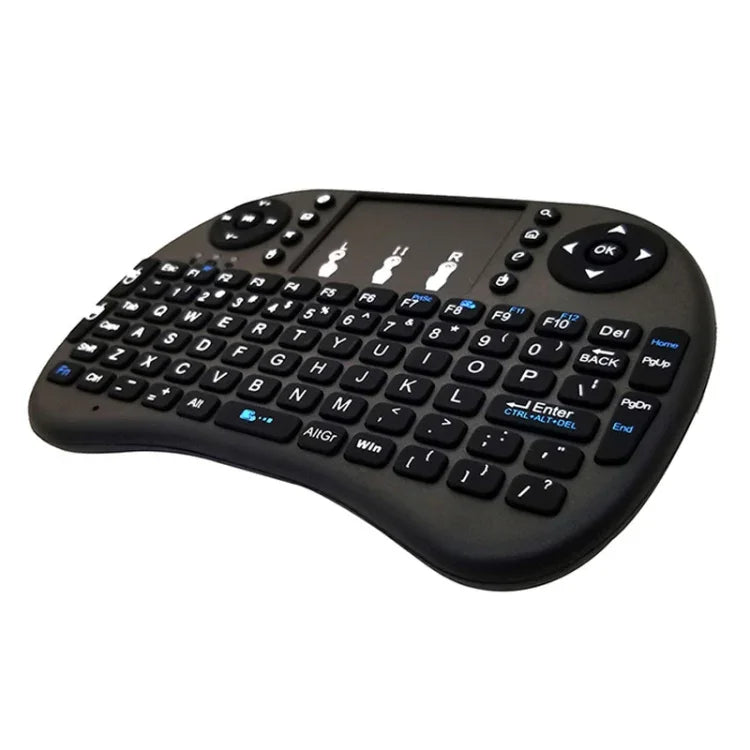 Langue prise en charge : espagnol. Clavier sans fil i8 Air Mouse avec pavé tactile pour boîtier TV Android, Smart TV, tablette PC, Xbox 360, PS3 et HTPC/IPTV (espagnol).